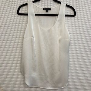 Silky, white top. Size small.